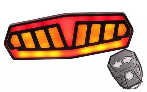 Semnalizare Bicicleta FY 1828 cu Telecomanda Wireless si incarcare USB