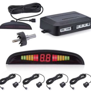 Senzori de parcare universali cu avertizare sonora si pe display negru 18.5mm