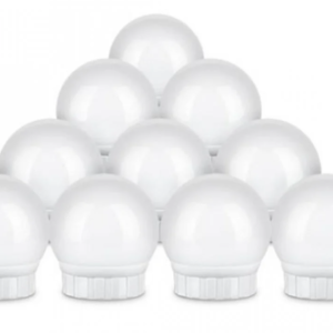 Set 10 Becuri LED pentru Oglinda de Machiaj cu 3 Moduri de Iluminare