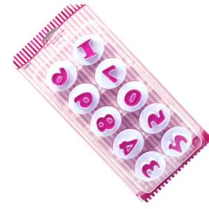 Set 10 Decupatoare pentru prajituri model CIFRE COD S843