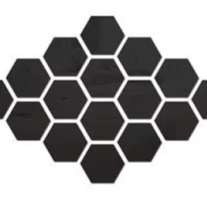 Set 10 Oglinzi Design Hexagon NEGRE - Oglinzi Decorative Acrilice Cristal - Diamant - Fagure 10 bucati/set NEGRE