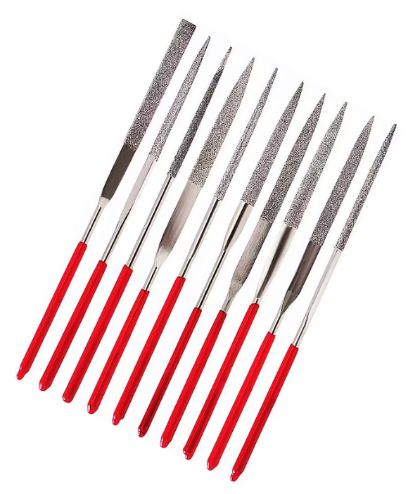 Set 10 Pile de precizie diamantate Diverse Forme 3x140x6 mm GR65006