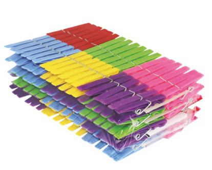 UB Set 144 Clesti din plastic pentru rufe cu clips BMX