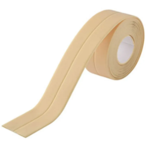 Set 2 Banzi late adezive etansare pentru baie din plastic BEJ (CREAM) 3 M