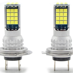 Set 2 Becuri Auto cu 30 Led H7 temperatura 6000k putere 90W 8500LM Fara Ventilator