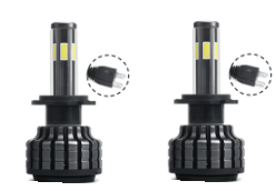 Set 2 Becuri H7 Led Auto X9 putere 60W temperatura 5500K 8000 lumeni/set
