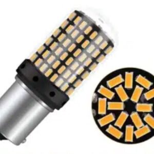 Set 2 Becuri LED Canbus 1156 Pozitie Portocaliu BA15S P21W 144 LED-uri