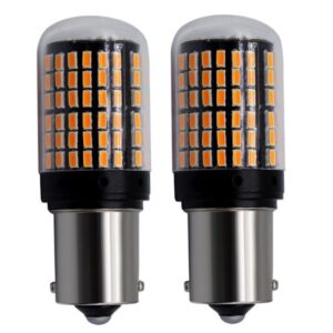 Set 2 Becuri LED GALBEN  P21W (Pozitii) cod 1156 cu anulator