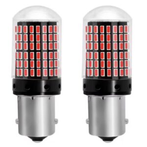 Set 2 Becuri LED ROSU cu anulator