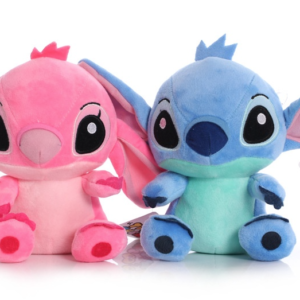 Set 2 Jucarii de Plus Stitch si Angel de 20 cm