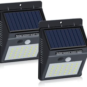 Set 2 Lampi BRIGHT 30 LED Solare cu senzor de miscare si lumina 1 mod ILUMINARE