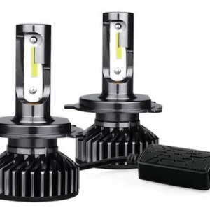 Set 2 Lampi LED V80 H4 auto canbus cu doua faze putere 200W temperatura 6000K
