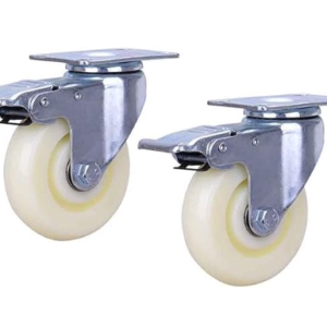 Set 2 Roati Pivotante 3" Albe Cu Frana