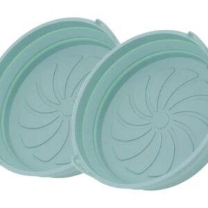 Set 2 Tavi Silicon pentru Air Fryer Friteuza Prajit Copt Pliabile