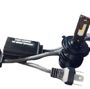 Set 2 becuri LED H4 V88s cu doua 2 faze 3 pini Canbus putere 380W lumina alb-rece 18 000 lumeni temperatura 6000k