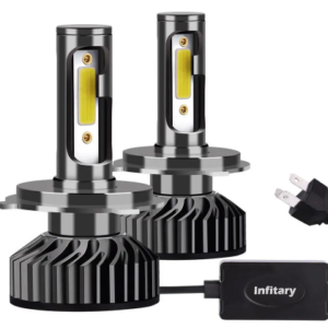 Set 2 becuri LED H4 auto cu doua faze F2 H4 putere 100W