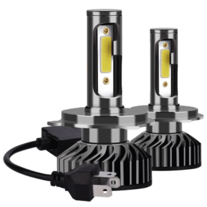 Set 2 becuri LED auto F2 H4 putere 100W temperatura 6000K lumina alba rece XL