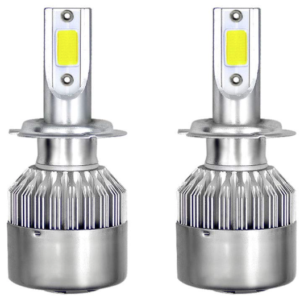 Set 2 becuri Led auto C6 H7 putere 36W 3800LM temperatura 6500K hassa