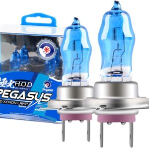 Set 2 becuri Pegasus H7 Xenon EFFECT halogen putere 100W 1500 lumeni temperatura 6000K
