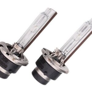 Set 2 becuri Xenon D2S White auto pentru far suport metalic 35W 6000K