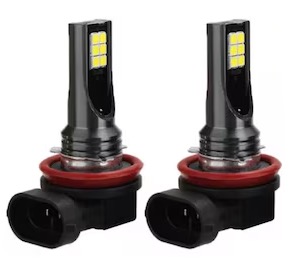 Set 2 becuri auto H11/H8 12 LED putere 80W temperatura 6000K