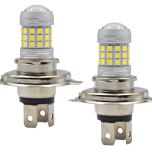 Set 2 becuri auto H4 cu 42 LED SMD 120W 6000k 12/80V doua faze lupa