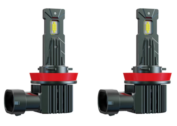 Set 2 becuri auto LED mini 9005 K13 model 3570 de 150W 19000 lumeni 6000k