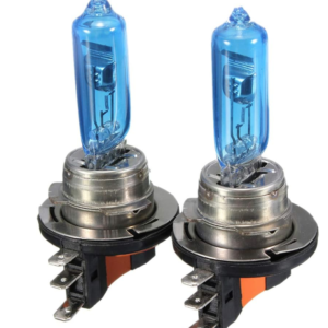 Set 2 becuri auto cu halogen H15 12V putere 15/55W Super White