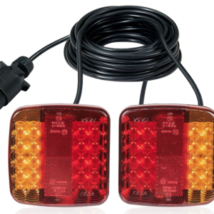 Set 2 lampi spate LED magnetice pentru remorca 12V cu cablu