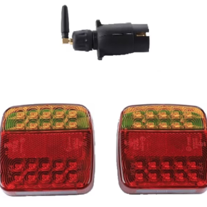 Set 2 lampi spate Led magnetice pentru remorca 12/24V Wireless fara fir