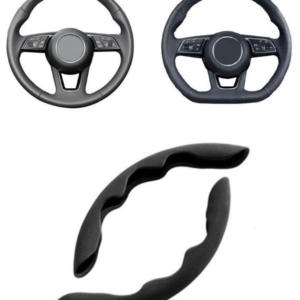 Set 2 manere antigrip ergonomice pentru volan negre