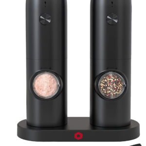 Set 2 rasnite electrice sare si piper stand incarcare USB