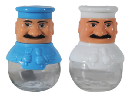 Set 2 solnite pentru sare si piper in forma de bucatar