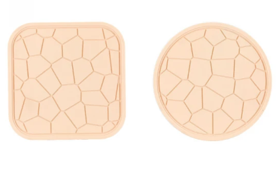 Set 2 suporturi de cauciuc pentru cratite 18 cm BEJ