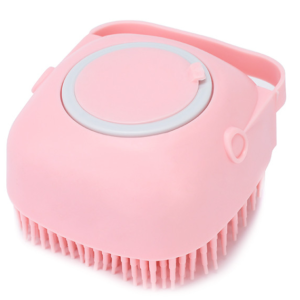 Set 2 x Burete de baie din silicon cu rezervor pentru gel de dus / sampon