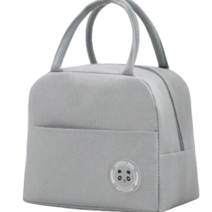 Set 2 x Geanta de pranz termica din panza GRI