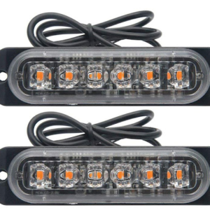 Set 2 x Lumini de Avertizare 6 LED pentru platforma ATV Tractor Jeep Off Road