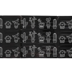 Set 2 x Protectie aragaz pentru gatit antistropire model Cactus Negru