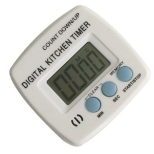 Set 2 x Timer digital bucatarie cu afisaj mare ALB HX101