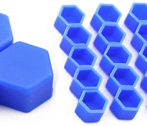 Set 20 capace prezoane 17" ALBASTRE din Silicon pentru jante