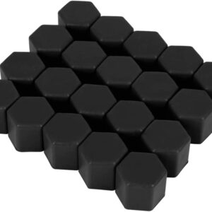 Set 20 capace prezoane 17" NEGRE din Silicon pentru jante