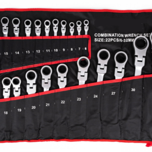Set 22 piese chei combinate fixe si inelare articulate de la 6 la 32 mm