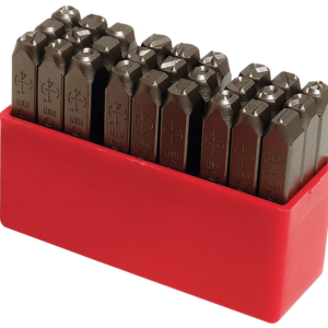 Set 27 poansoane litere 6 mm