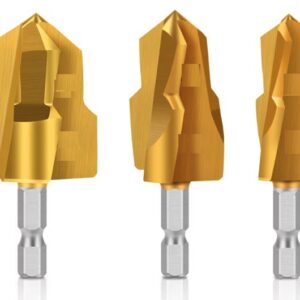 Set 3 burghie HSS aurie otel pentru tevi MMC PVC PPR