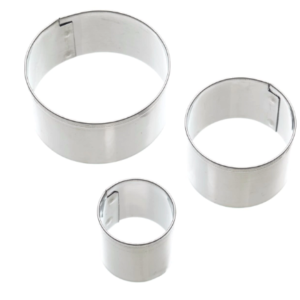 Set 3 forme/cuttere rotunde pentru prajituri CAKE MOLD