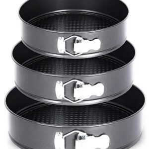 Set 3 tavi de tort cu dimensiuni diferite si fund detasabil 18-20-22