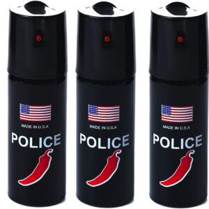 Set 3 x Spray POLICE paralizant de buzunar cu Chilli