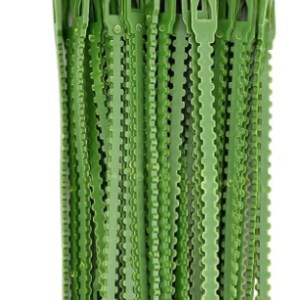 Set 30 coliere verzi din plastic pentru prindere plante gradina