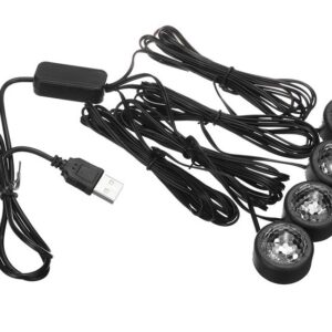 Set 4 Lumini Interior Auto A10 USB LED RGB Star Light