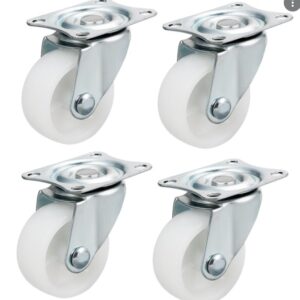 Set 4 Roti 40mm ALBE Pivotante  ROTILE culoarea alba